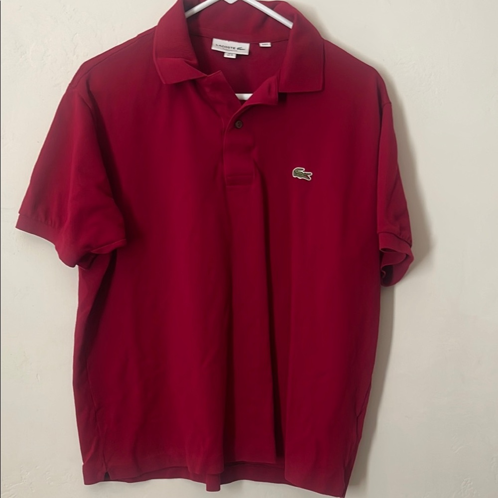 Lacoste Men's Red Polo Shirt